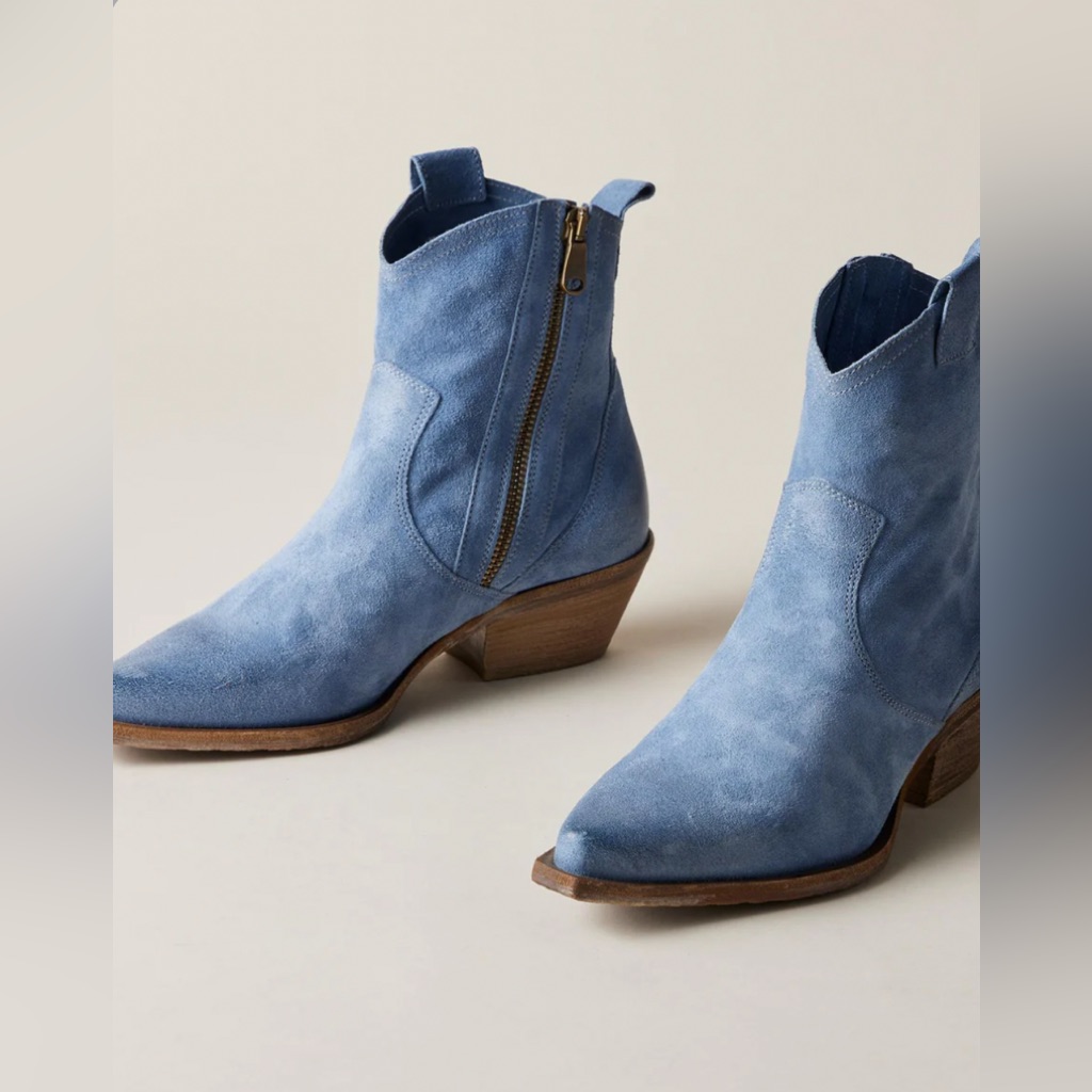 Nib Sundance Sojourner Short Boots In Blue